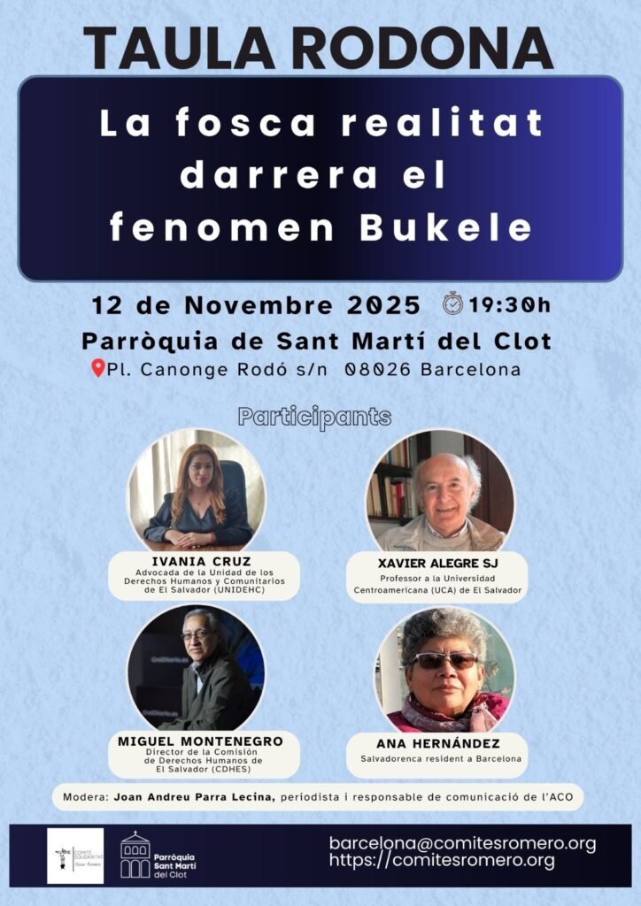 Taula rodona: “La fosca realitat darrere el fenomen Bukele”